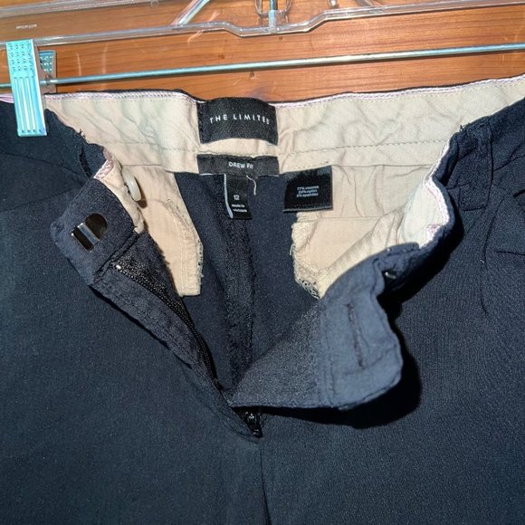 The Limited Black Cropped Dress Capris Size 12 - Picture 5 of 6